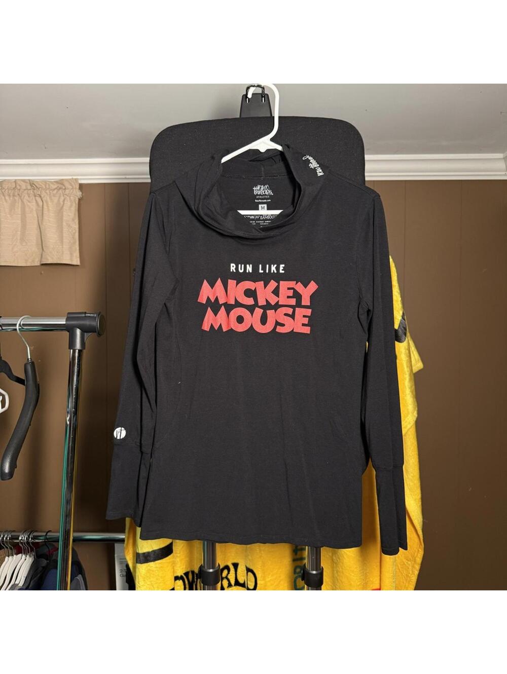Disney Run Like Mickey Mouse Raw Threads Run Disney Black Hoodie